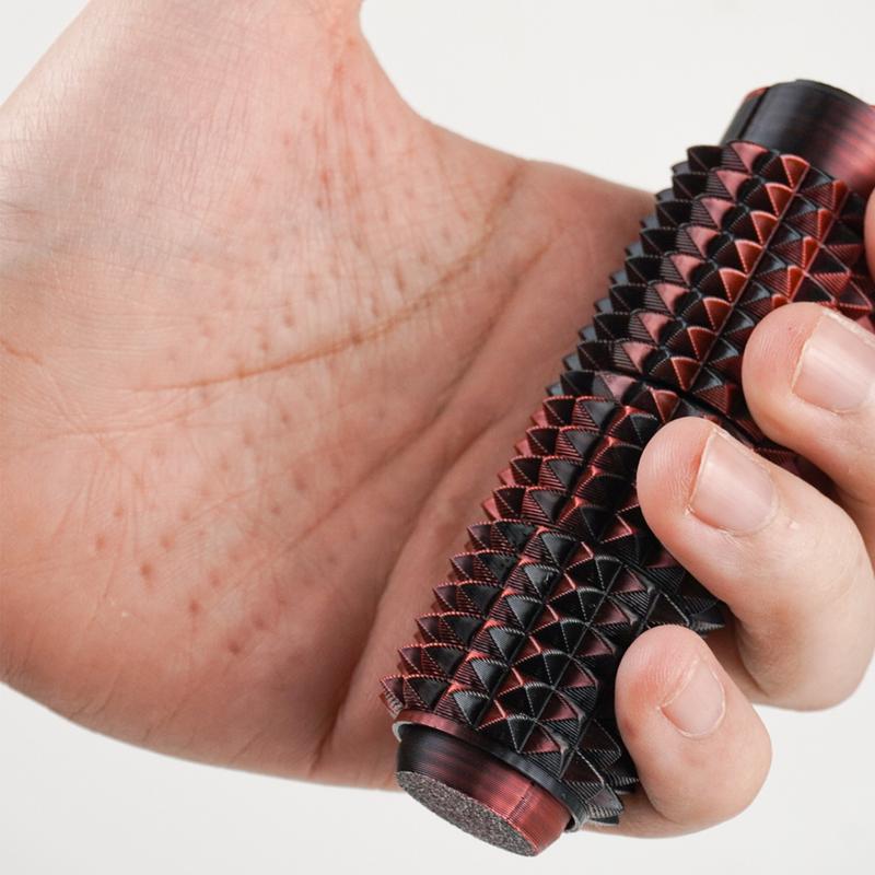 Little Ouchies Grippie 5-in-1 Design for Stress Relief, Button Clicks, Spinners, Portable Stim Tool,Spiky Grippie Stim, 3D Printed Toys Pain Stim Fidget, Pocket Mini Fidget Toy for Adults Novelty Gifts,Grippie stim keychain