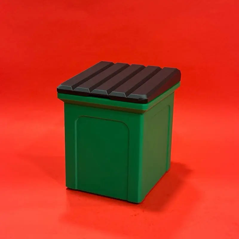 Green Dumpster Deck Box For Magic The Gathering MTG EDH Commander Custom Deck Box TCG Storage Fits 100 Double Sleeved Tcg Cards