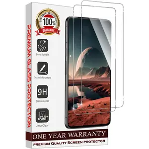 Entronix Clear Screen Protector Compatible with Galaxy A32 Glass - 2-Piece Combo Protection Tempered Installation Resistance