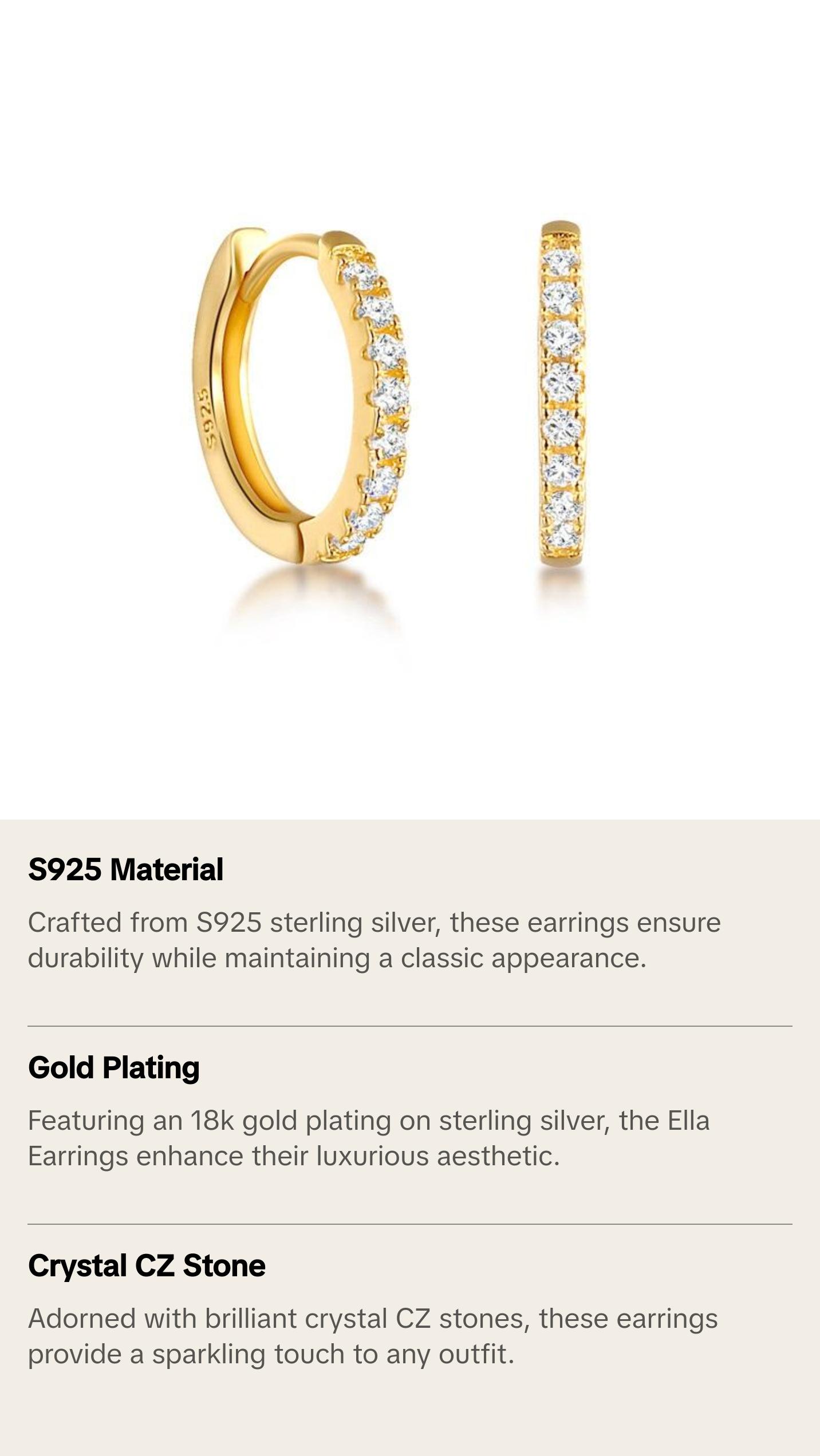Ella Earrings (Gold)