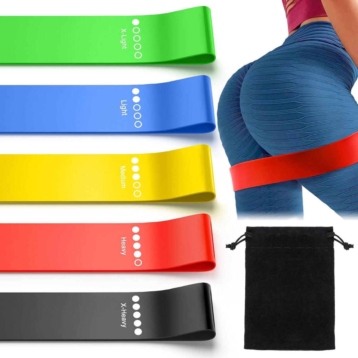 Resistance Bands for Working Out, Elastic Exercice Loop Bands for Physical Therapy, Yoga Starter Set of Stretch Bands for Booty Legs, Pilates Flexbands Resistance Bands for Working Out, Elastic Exercice Loop Bands for Physical Therapy, Yoga Starter Set of Stretch Bands for Booty Legs, Pilates Flexbands
