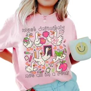 Teacher Shirt, Funny Goose Back to School Tee, Ducks In a Row Shirt, Goose Teacher, Elementary Prek Teacher Gift