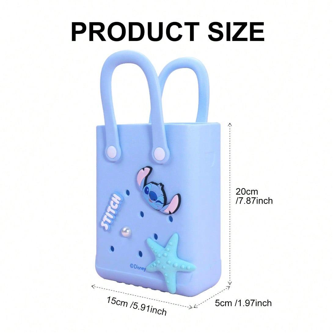 Disney Stitch and Angel - Themed Small Crochet Handbags: Perfect for Shopping, Parties, and Disney-Inspired Outings - Holiday Party Ready, Holiday & Holiday Haul