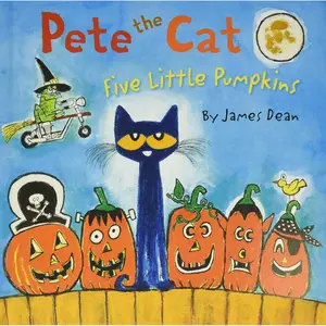 Pete the Cat: Five Little Pumpkins: A Halloween Book for Kids Hardcover – Picture Book, July 21, 2015