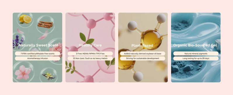 MelodySusie Plant-Based HEMA-Free & HPMA-Free & TPO-Free Gel Nail Polish Set - 16.5ml, Unique Tilt-and-Stand Bottle for Easy Gel Access, Best Gift Choice