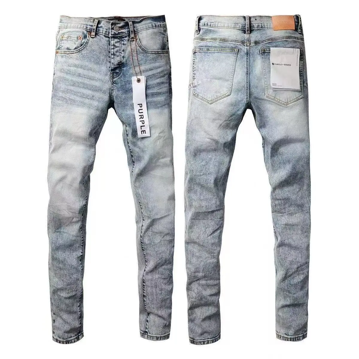 European And American High Street Men's Trendy Jeans Men's Embroidered Letter Ripped Patch Stretch Slim-fitting Pants European And American High Street Men's Trendy Jeans Men's Embroidered Letter Ripped Patch Stretch Slim-fitting Pants
