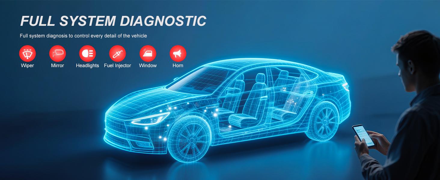 GOOLOO DS200 OBD2 Scanner for Car, Bluetooth Wireless All System Diagnostic Tool for iOS&Android, Bi-Directional Control,8+ Hot Reset,Repair Guides,Check Engine Code Reader,Live Data&Performance Test GOOLOO DS200 OBD2 Scanner for Car, Bluetooth Wireless All System Diagnostic Tool for iOS&Android, Bi-Directional Control,8+ Hot Reset,Repair Guides,Check Engine Code Reader,Live Data&Performance Test