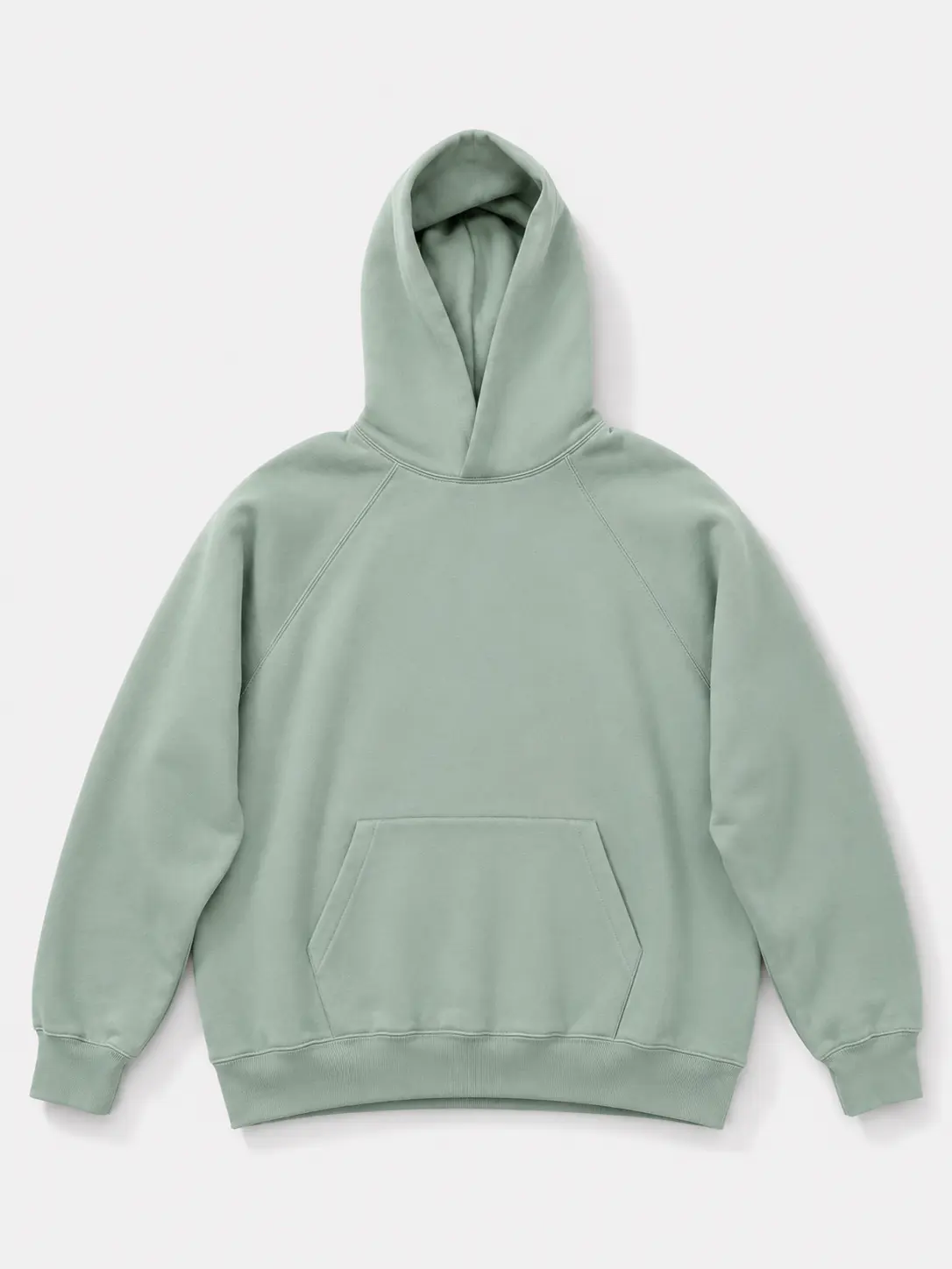 Oversized Dusty Sage Green Pullover Hoodie Soft Fleece Heavyweight Sweatshirt Unisex Casual Basic Hooded Top Long Sleeve Sweatshirt Casual Streetwear Basic Tops