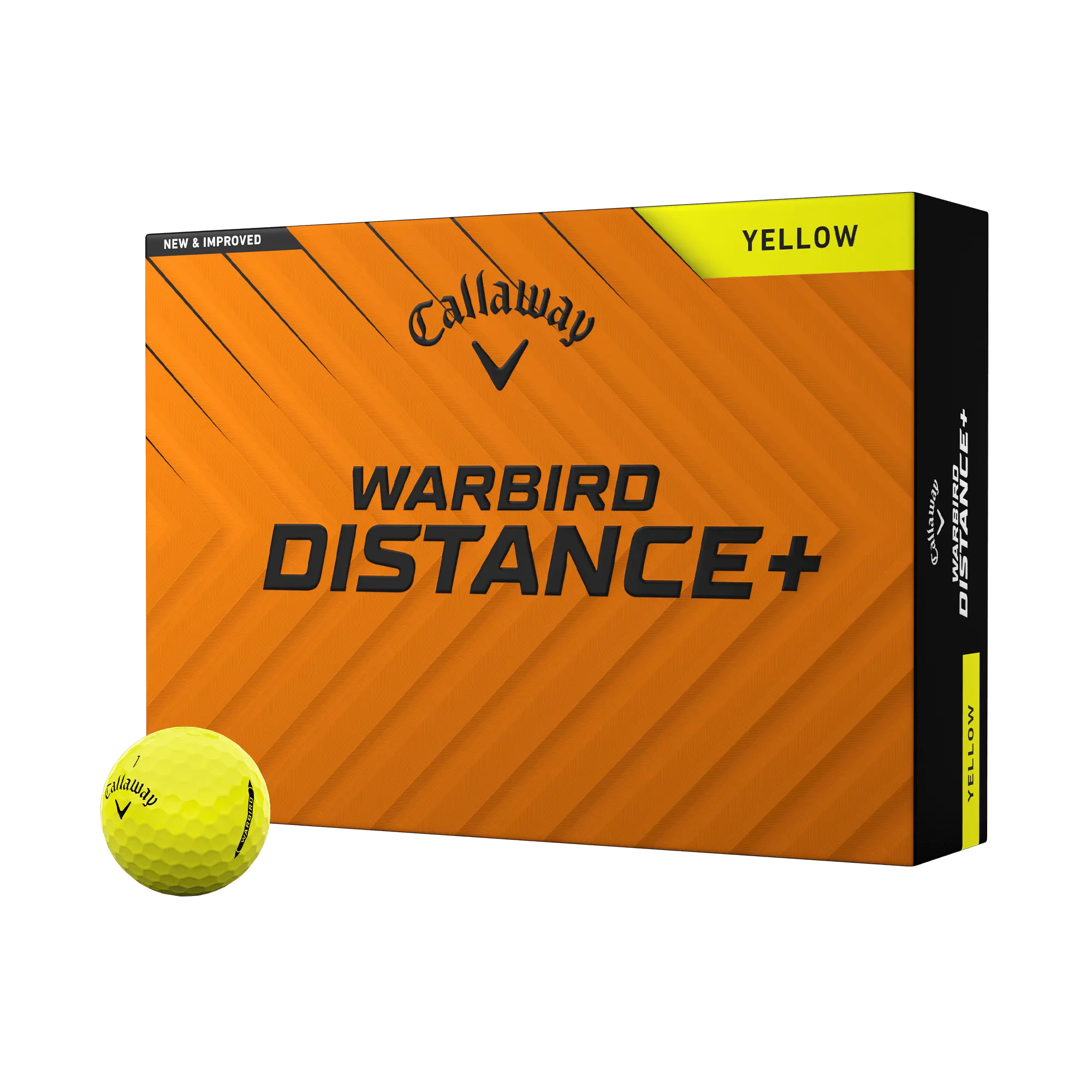 Callaway Golf Warbird Distance+ Yellow Golf Balls