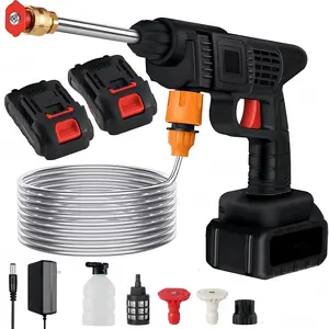 3-In-1 48V Portable Cordless Electric High Pressure Water Spray Gun Car Washer