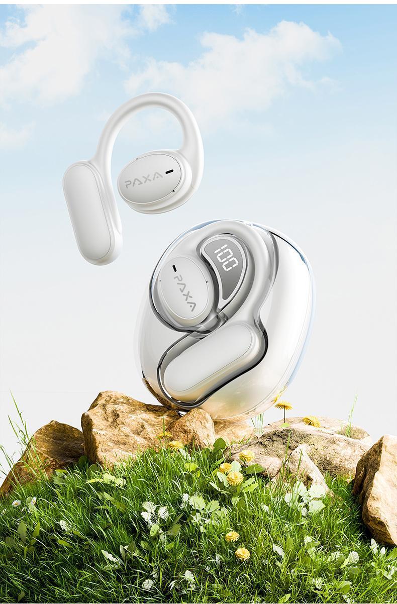 PAXA OpenAir 5 Wireless Earphones,Wireless Bluetooth 5.4 Earbuds High-Fidelity Robust Bass Sound Headphones, Breathable Open Ear Electronic Headset for Workout & Sports