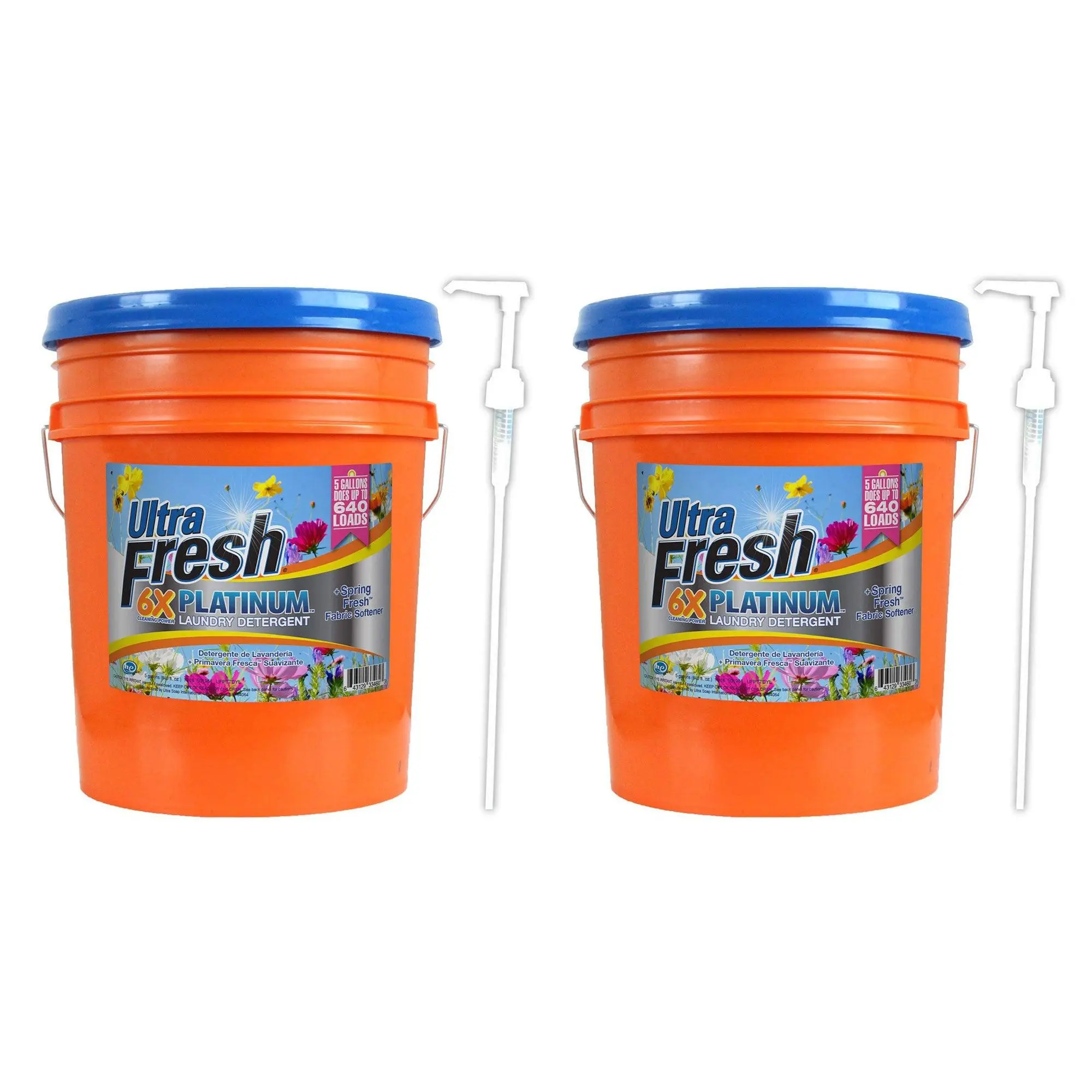 Ultra Fresh 6X Platinum 5 Gal Detergent with Spring Fresh Softener (2 Pack)