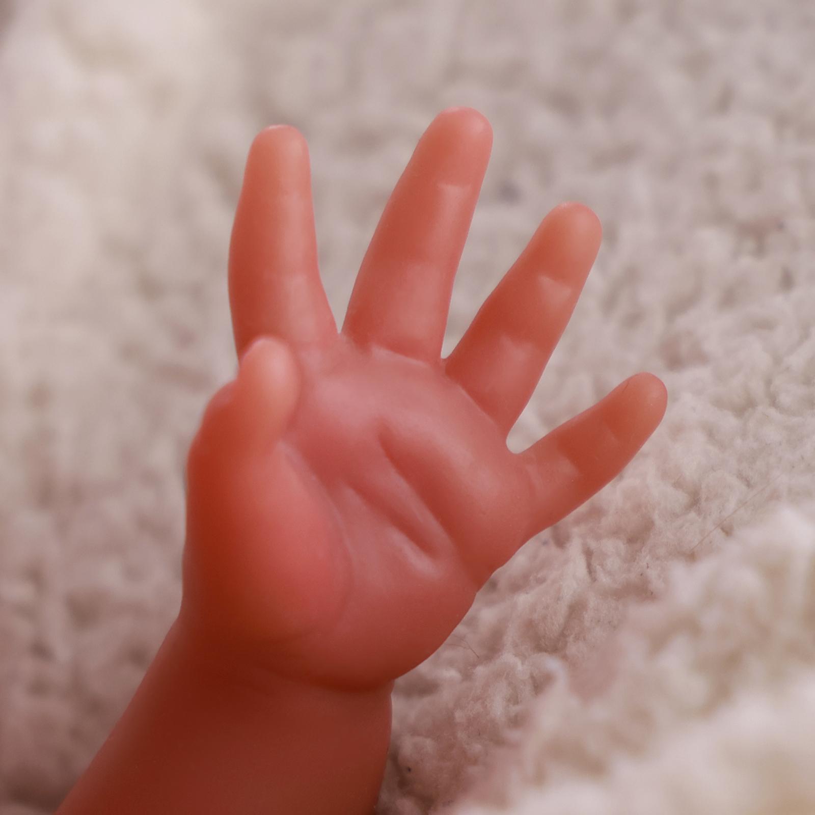 BABESIDE Lifelike Realistic Silicone skin tone Baby Doll Girl 12/16 Inch Reborn Doll with Painted Hair Perfect Companion for Children Parents & Collectors