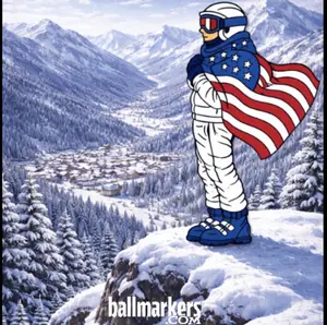 Random- Team USA Winter Games Ball Marker