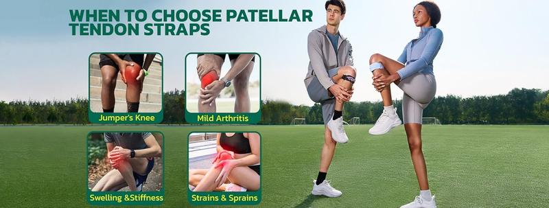 aoFIT Patella Strap, Patella Bands，Tendonsupport strap，JumpersKnee support strap，Knee Reliefand Patella Stabilizer Knee StrapBrace Support for Hiking