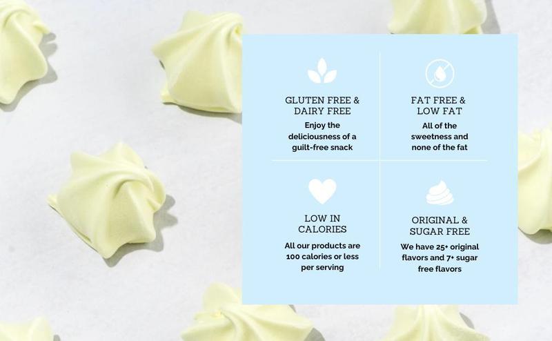 Krunchy Melts Original Meringue Cookies | S'mores Flavor | Only 90 Calories Per Serving | Fat Free, Gluten Free, Dairy Free (4 Oz)