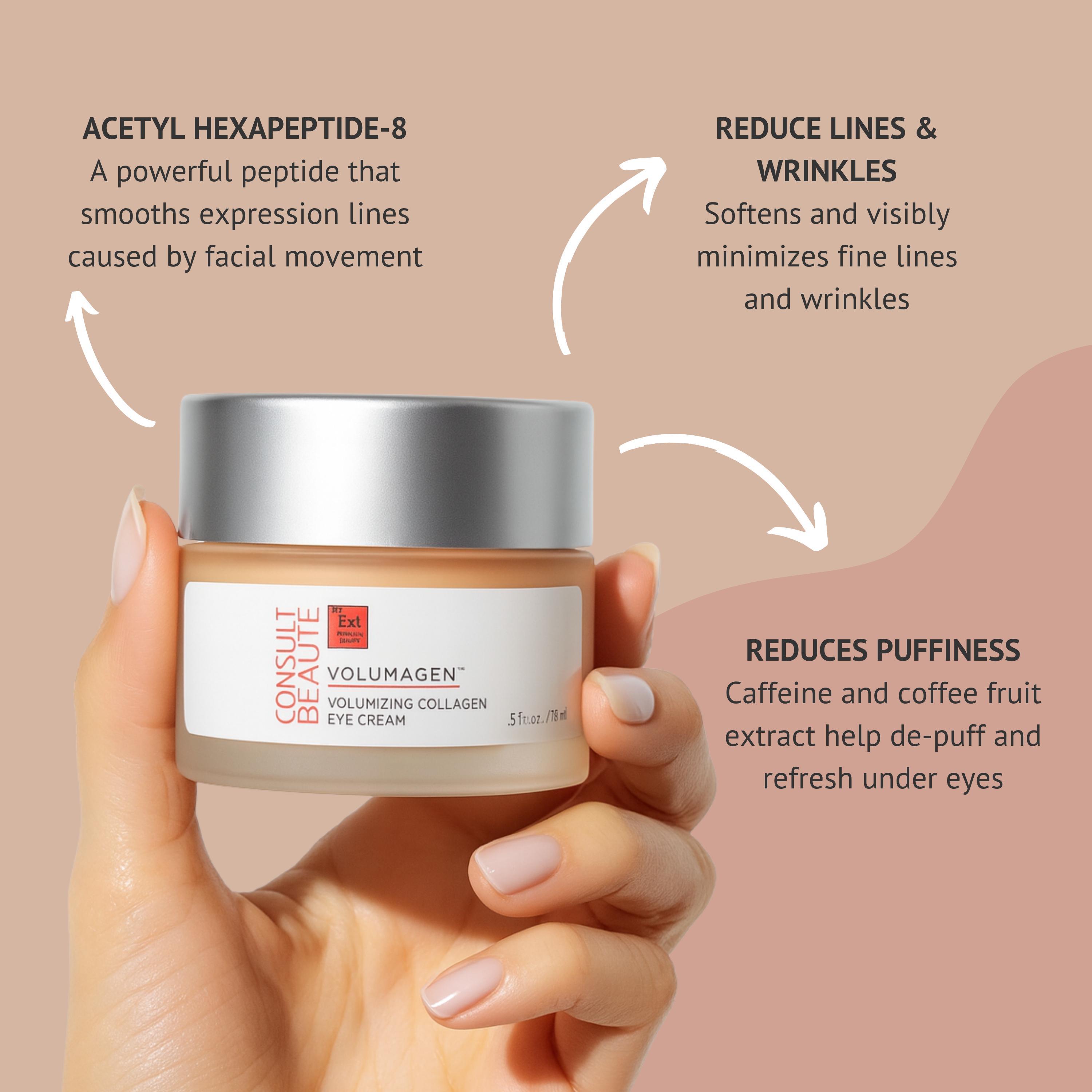 Volumagen, Volumizing Collagen Eye Cream, Delicate Eye Area, Recontours & Adds Volume, 15ml