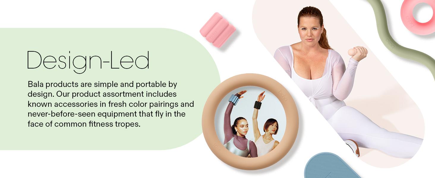 Bala Bars Dumbbell Set for Women & Men- Set of 2 Bars Designed for Walking, Strength Training, HIIT, Boxing & Aerobics