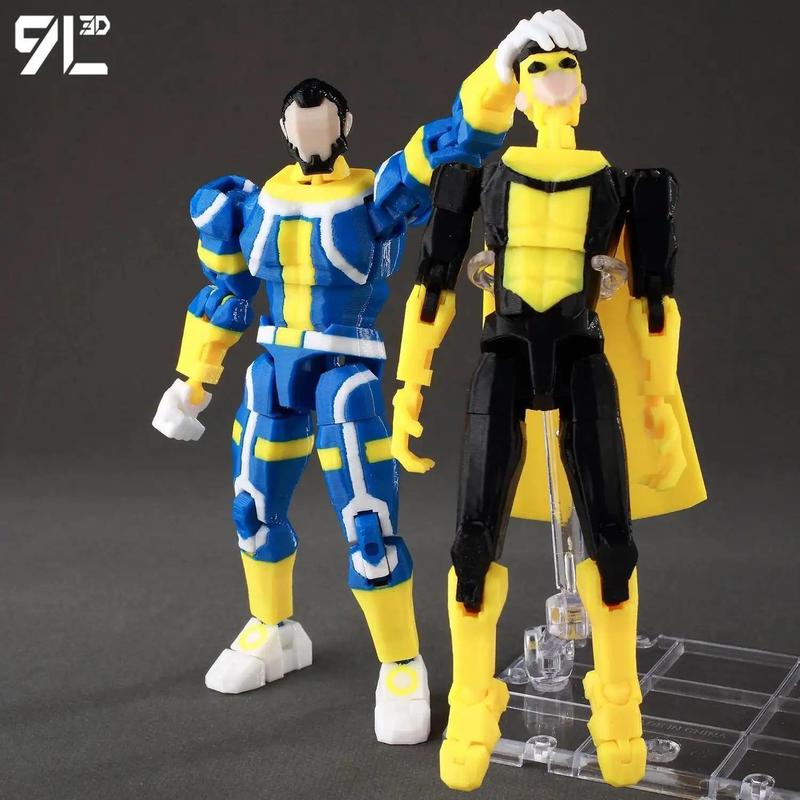 9L3D Lucky 13 Invincible Boy Conquer​ Omni Action Figure 3D Printed Anime Model Multi-Jointed Poseable Toy Gift Fan