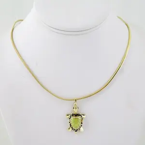 Cadenas & Colgantes - Chain W Pendants - 14K Real Color - Zircon Stone -3mmx45cm