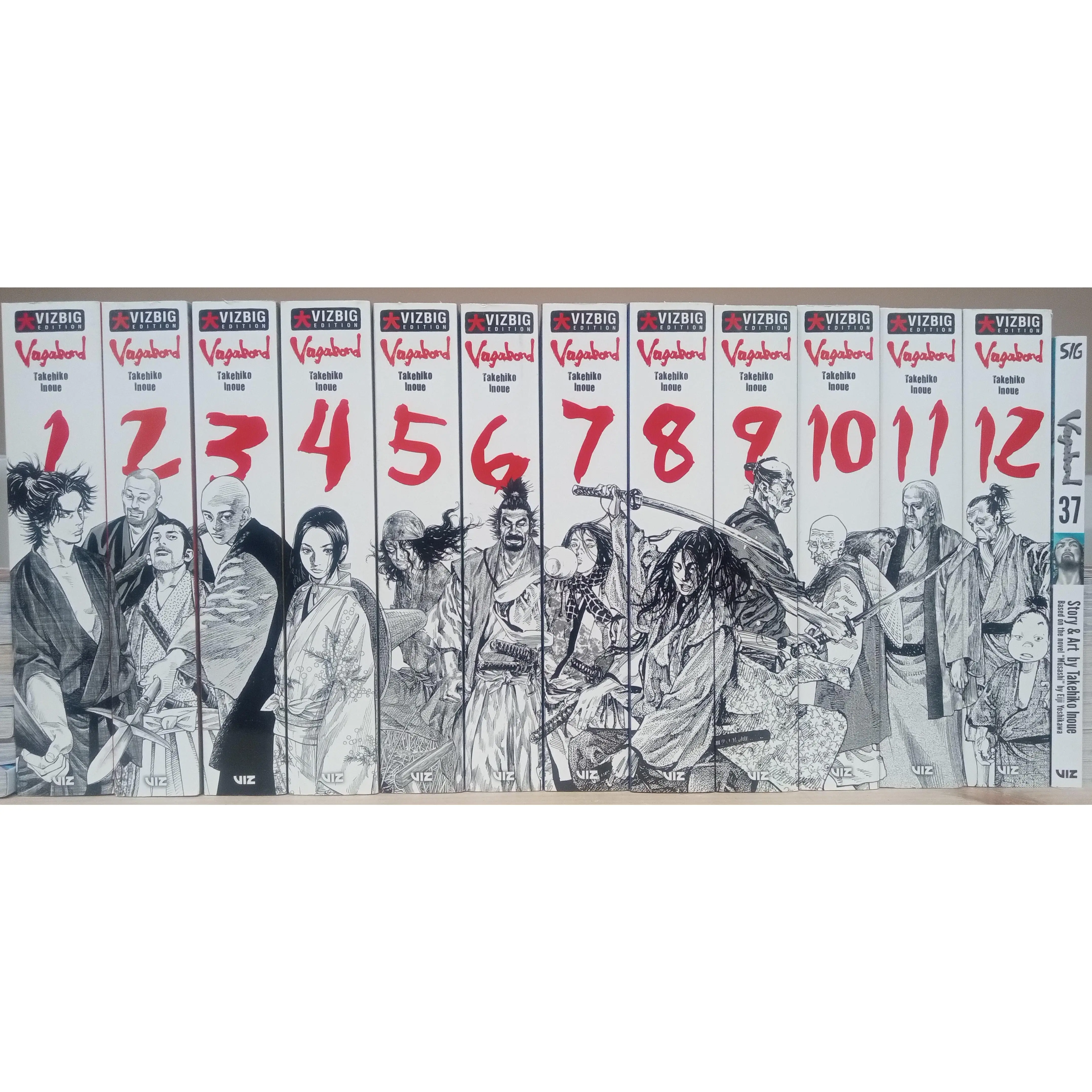 Vagabond Vol. 1-37 (Vizbig Edition Vol. 1-12 + Vol. 37) Complete Manga Set English