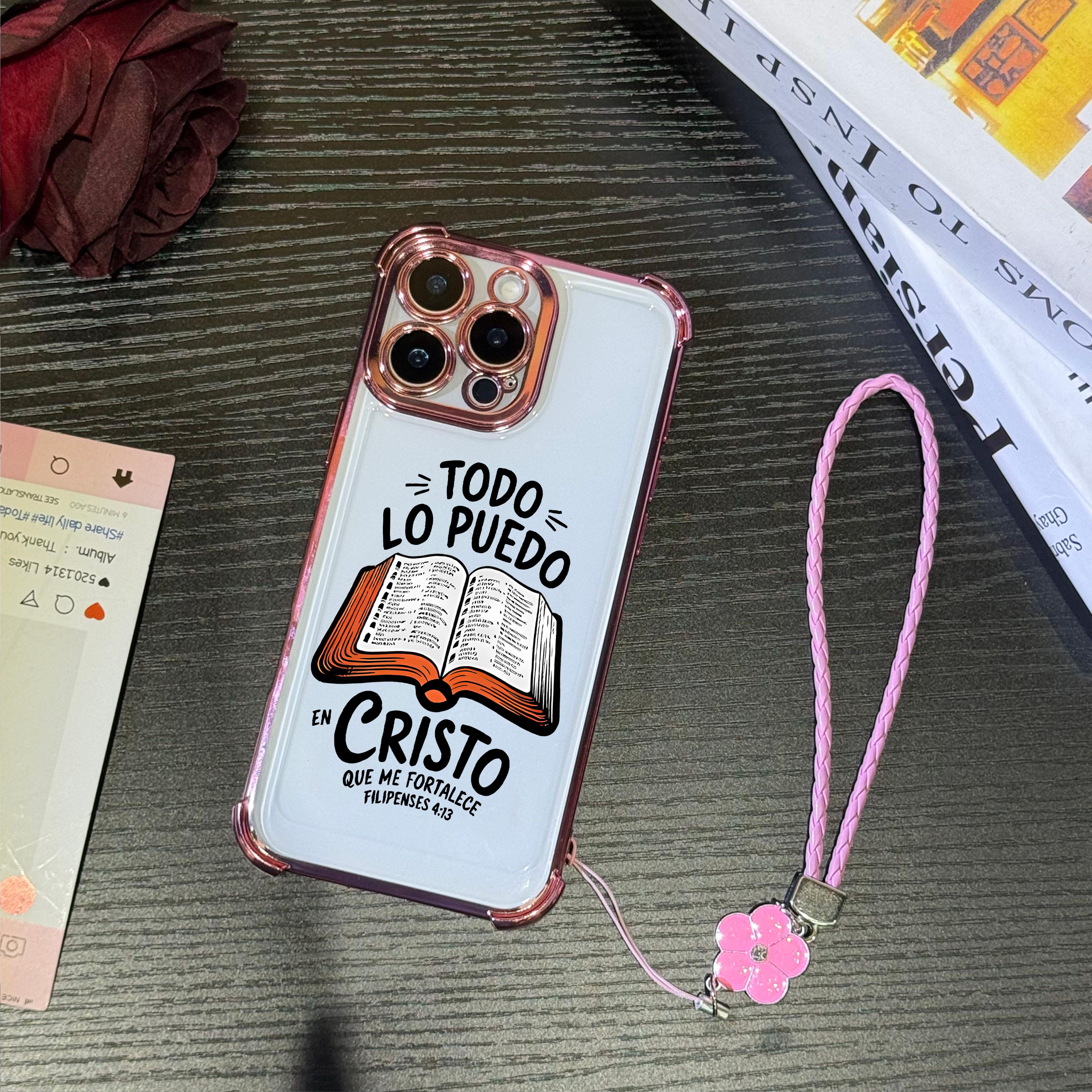 Bible Verse Aesthetic Christian Pattern Four Corner Anti-Fall Phone case for iPhone Samsung Galaxy 17Pro Max Air 16Plus 15 14 13 12 11 XR XS S26 S25 S24 S23 S22 cases, Transparent cover, Non-Yellowing, Shockproof Soft silicone, Gifts for girls.JL39 Bible Verse Aesthetic Christian Pattern Four Corner Anti-Fall Phone case for iPhone Samsung Galaxy 17Pro Max Air 16Plus 15 14 13 12 11 XR XS S26 S25 S24 S23 S22 cases, Transparent cover, Non-Yellowing, Shockproof Soft silicone, Gifts for girls.JL39