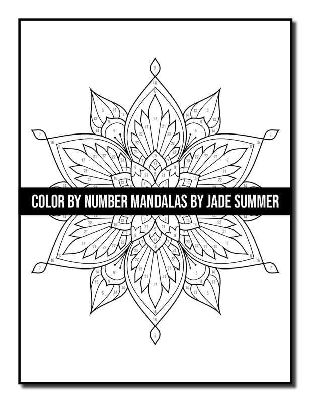 Color by Number Mandalas: An Adult Coloring Book with Fun, Easy, and Relaxing Coloring Pages (Color by Number Coloring Books)