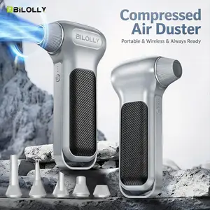 Electric Compressed Air Duster - 150000rpm High Power Cordless Blower, Portable Handheld Turbine Blower, Mini Turbine Jet, 8000mAh Violent Fan, Suitable for Computer, Keyboard Cleaning, Car Dust Removal, Snow Removal, Leaf Cleaning, Gift for Men