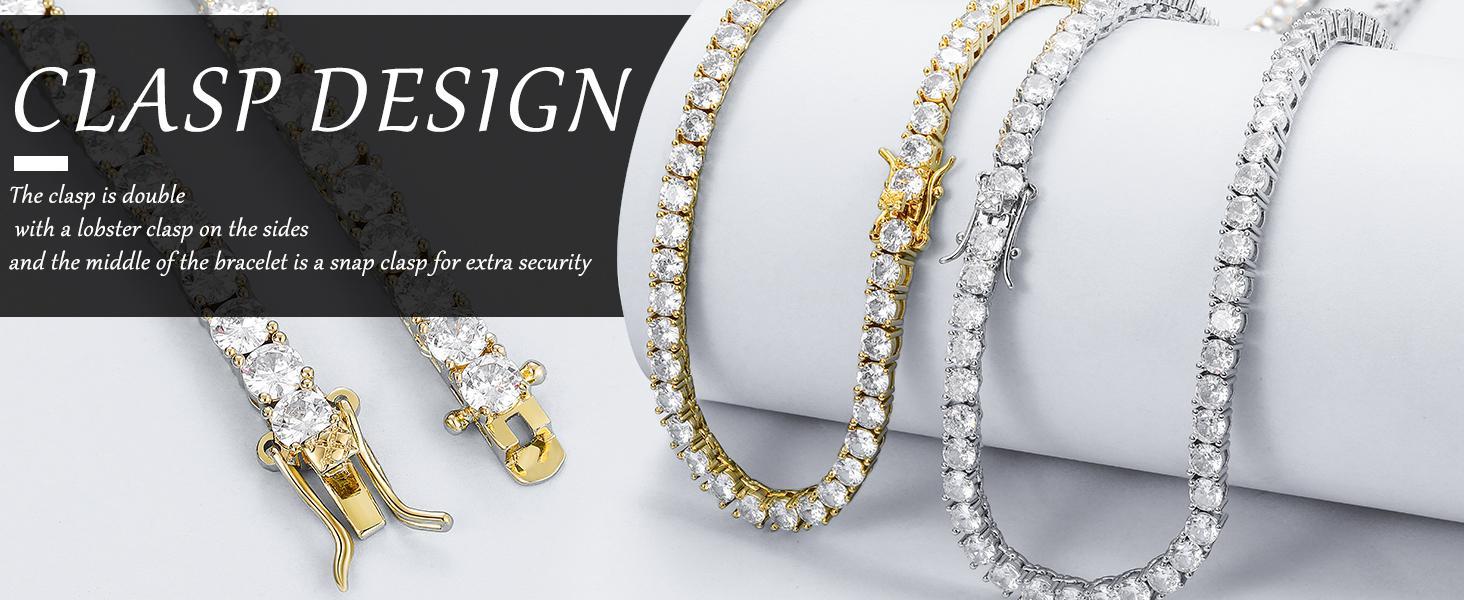 Top Quality 3MM D Color VVS1 Moissanite Tennis Bracelet Necklace For Women Man 100% S925 Silver Sparking Wedding Fine Jewelry