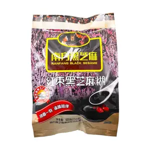 NANFANG Black Sesame Cereal with Red Date Flavor - Healthy Breakfast Drink, 600g