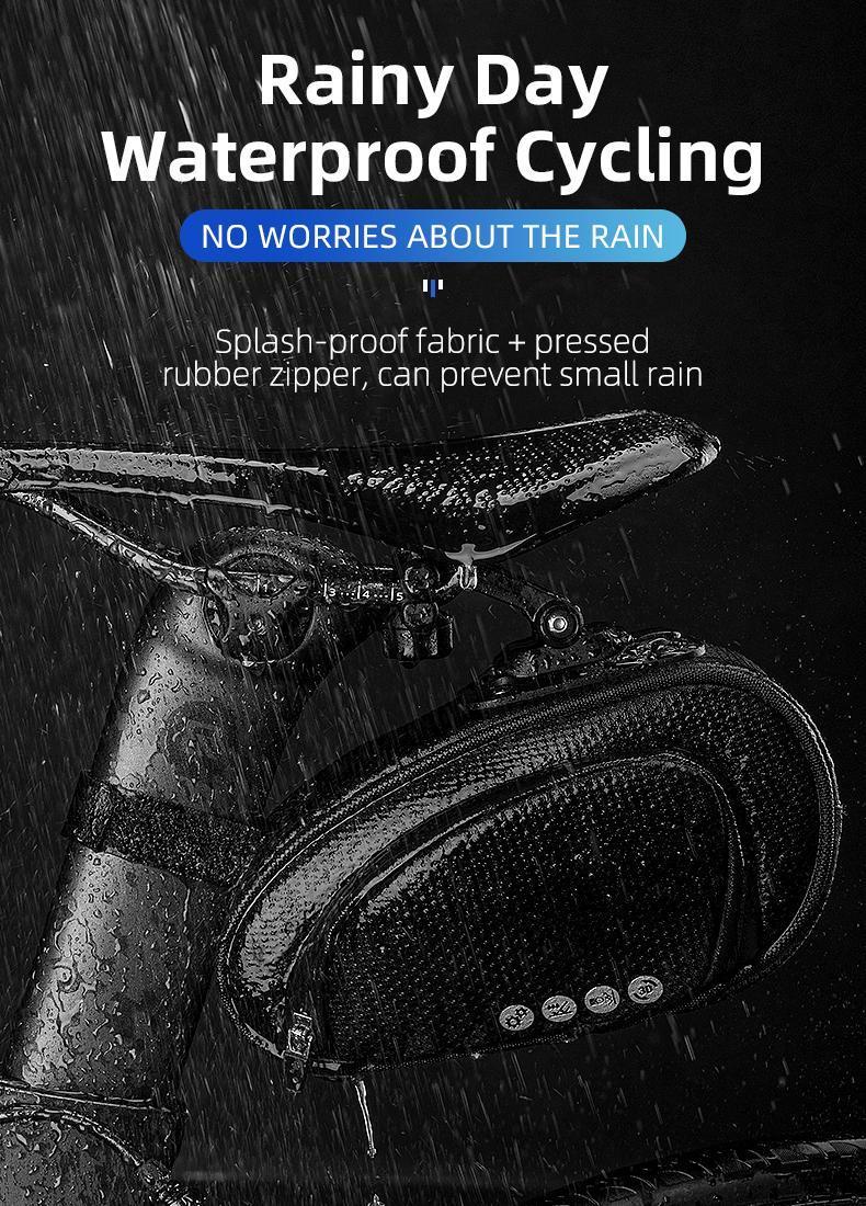 ROCKBROS Bike Saddle Bag  Under Seat Bag Bicycle Seat Pack Pouch for Cycling Adjustable Mounting