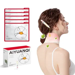 [5-Pack] Herbal Heating Patches for Tech Neck & Shoulder Knots - Warm Compress Spa Pad for Muscle Stiffness & Tension Wellness