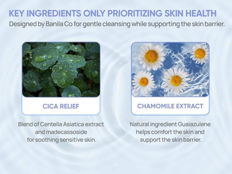 Banila Co Clean It Zero Calming Foaming Facial Cleanser | Soothing & Hydrating for Sensitive Skin