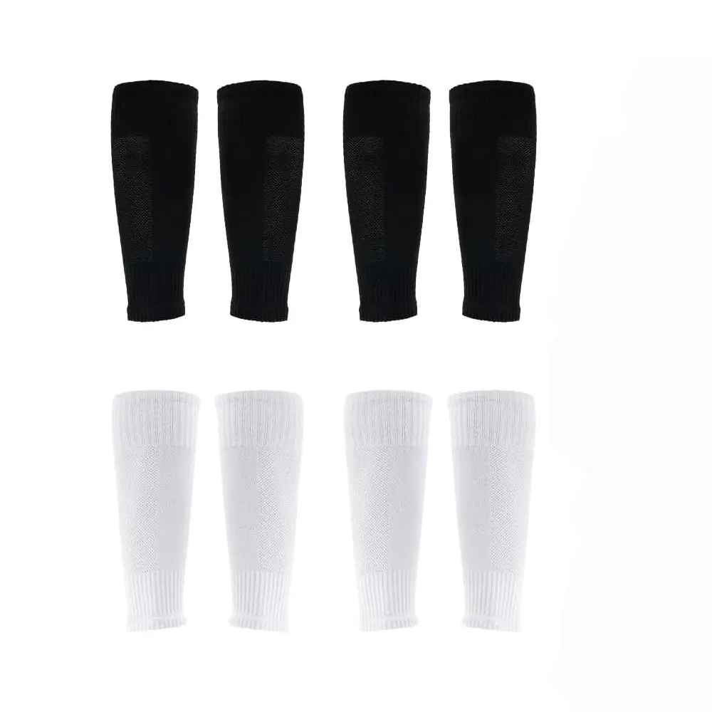 4 Pairs Soccer Socks Soccer Leg Sleeves Socks Athletic Socks for Youth Boys Girls Football Baseball Softball Rugby