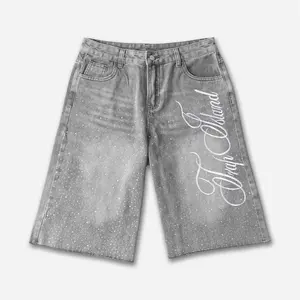 Sopula Studio Men's Vintage Washed High-street Distressed Denim Shorts