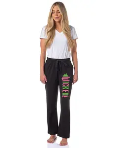 Wicked Women's Movie Film Face Silhouette Logo Pajama Pants For Adults