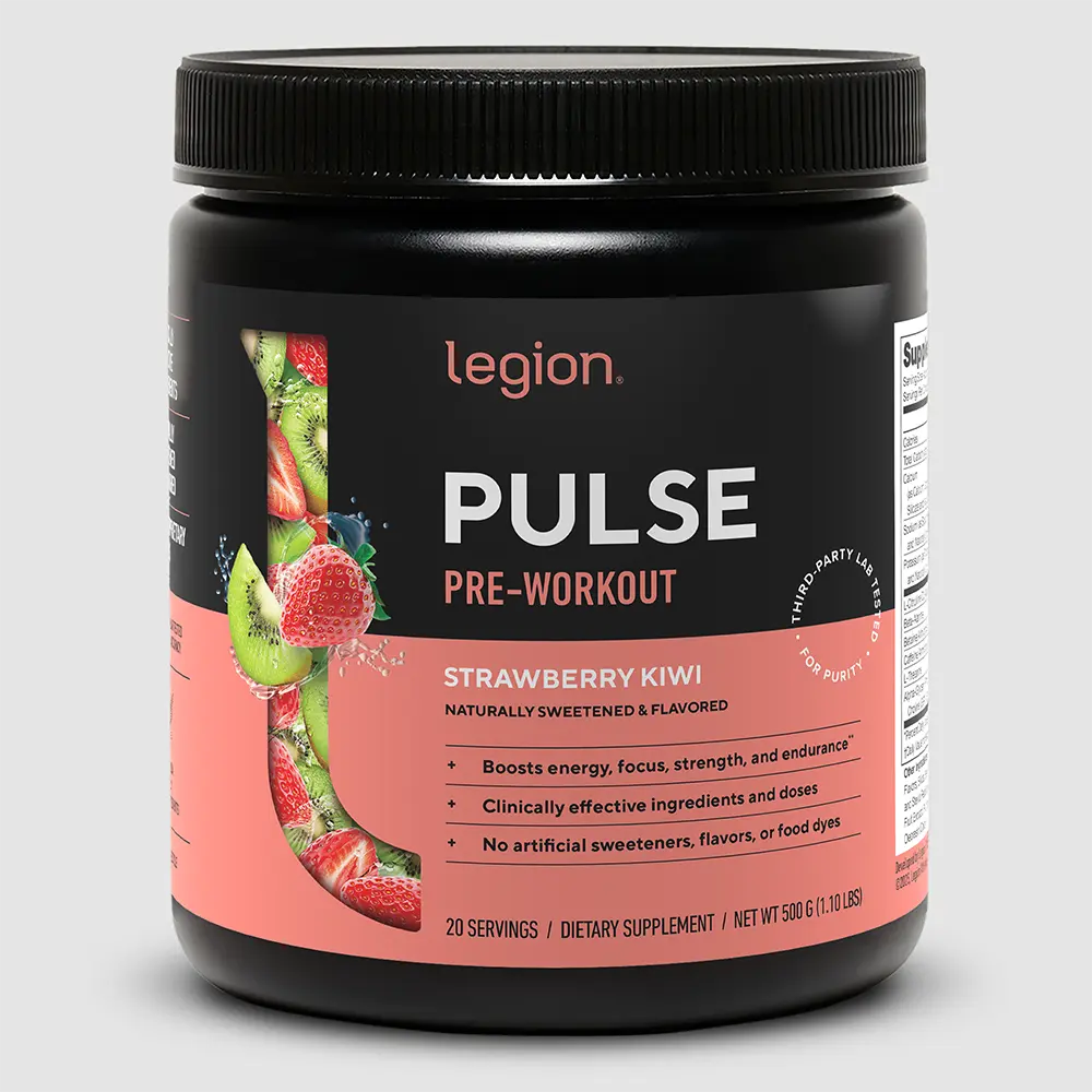 Legion Pulse Natural Pre-Workout Supplement Caffeine-Free - 20 Servings Fitness Dietary