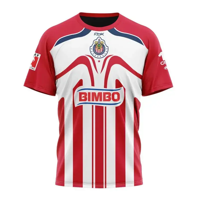 Chivas Guadalajara 2006/07 Retro Red Soccer Jersey – Classic Liga MX Vintage Football Shirt, Throwback Fan Apparel, Match Day Gift for Supporters