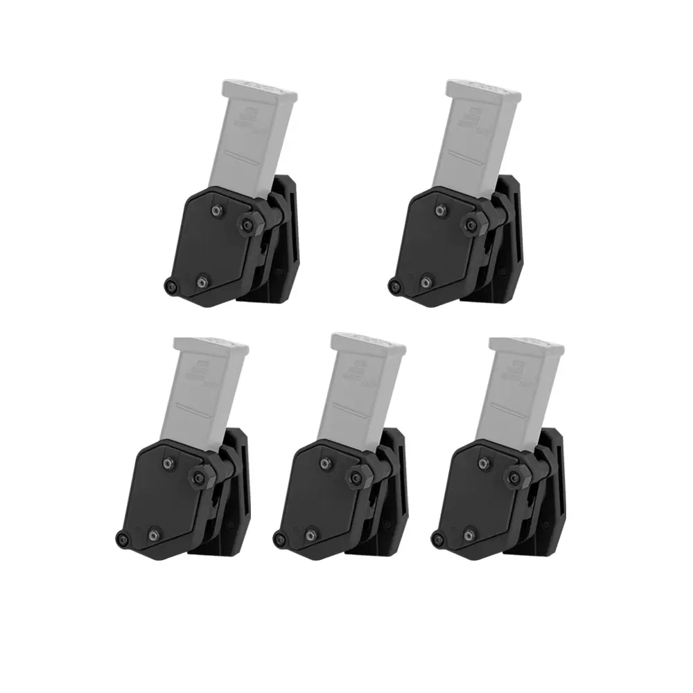 KRYDEX Competition Magazine Pouch - Durable ABS Polymer, 360-Degree Adjustable, Ambidextrous, Fits 1.5" Belts, for IPSC Shooting & Browning P35, Adjustable, Fits Different Magazines (Single/Double Stack 9mm/.40 S&W), Durable Material, Fit For Different Ma
