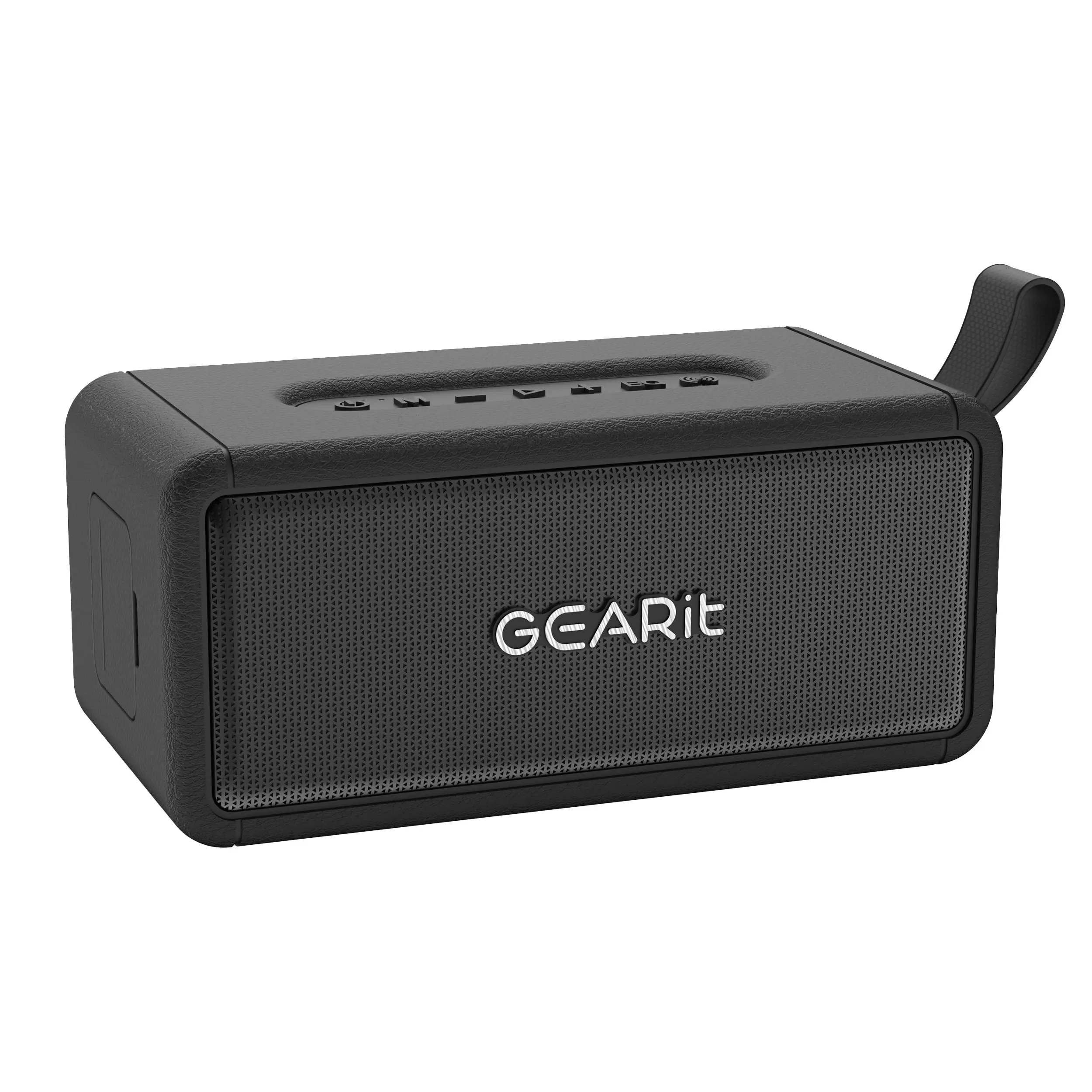 GEARit 40W Portable Wireless Bluetooth Speaker, IPX6 Water-Resistant, Lightweight Compact Design with Lanyard, Stereo Audio, Rechargeable Batteries, USB Type C, MicroSD, Stereo Pairing (1 to 2) for Outdoor Use