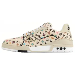 Louis Vuitton Tyler Trainer Low-Top Lace-Up Sneakers in Beige for Men and Women Trending Shoes, House White Official Shoes to Get / Maison Mihara