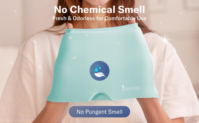 Alcedo Migraine Relief Cap, Hot & Cold Headache Hat Gel Ice Pack Mask, Face Compress Heating Cooling Head Wrap for Stress, Sinus, Puffy Eyes & Hangover