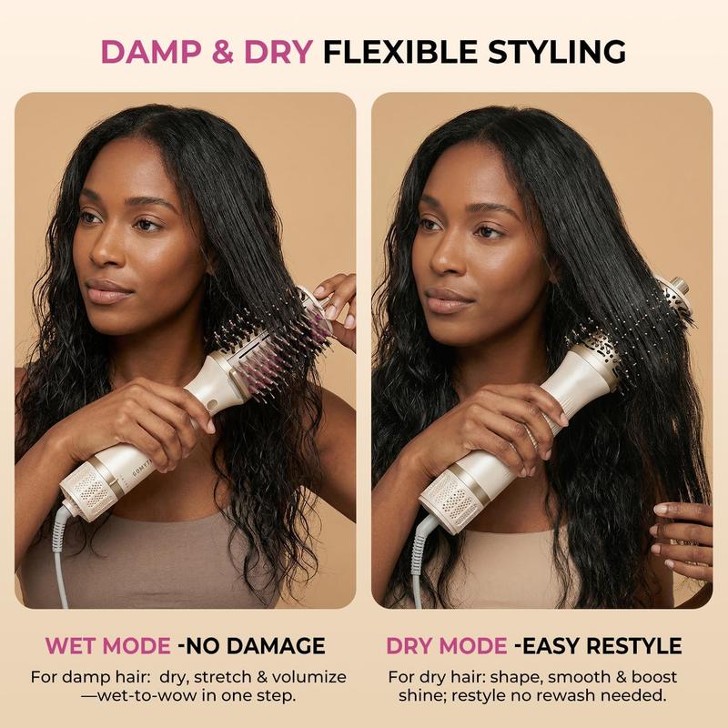 GOMYTH V1 Upgraded 4-in-1 Blow Dryer Brush with Heated Comb - Volumizer Hair Dryer Brush for Hair Drying & Styling, Salon Blowouts, Frizz-Free Shiny Hair, Reduced Heat Damage, Suitable for All Hair Types GOMYTH V1 Upgraded 4-in-1 Blow Dryer Brush with Heated Comb - Volumizer Hair Dryer Brush for Hair Drying & Styling, Salon Blowouts, Frizz-Free Shiny Hair, Reduced Heat Damage, Suitable for All Hair Types