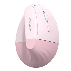 KYSONA EM18GX Wireless Mouse Vertical Ergonomic Design Silent Click 2.4GHz Wireless Optical Mouse 5 Adjustable DPI 6 Buttons for Laptop Desktop Computers