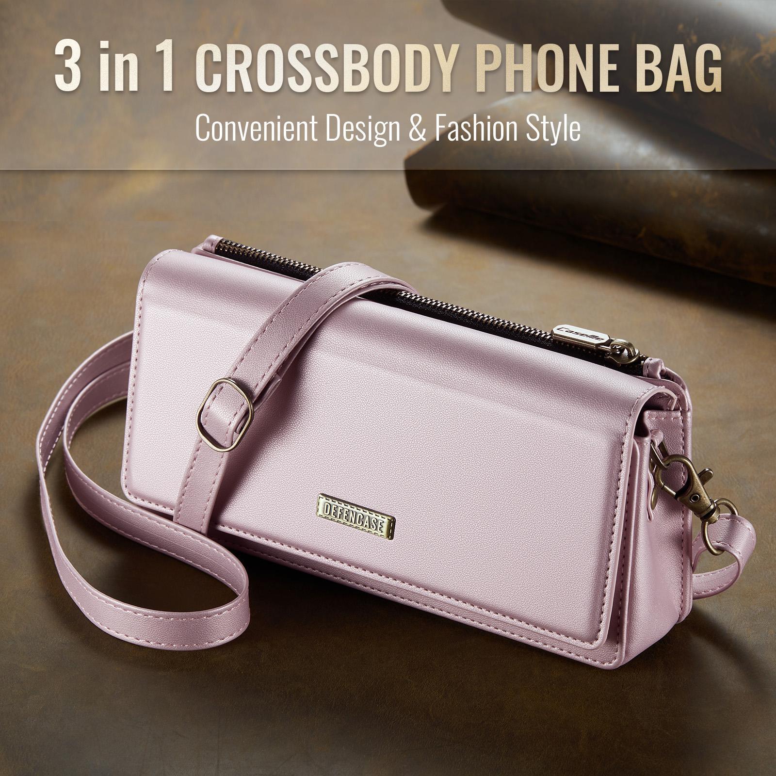 Crossbody Phone Wallet Women RFID Blocking Multi Card Slots with Detachable Wristlet Shoulder Strap Zipper Pocket Crossbody Phone Wallet Women RFID Blocking Multi Card Slots with Detachable Wristlet Shoulder Strap Zipper Pocket