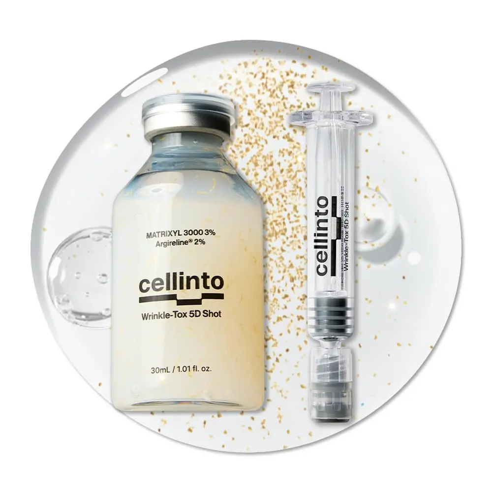 Cellinto AMAVO Ampoule 5-in-1 Peptide Eye Serum – Smoothing & Brightening Care for Fine Lines, Dark Circles & Tired-Looking Eyes– Argireline, Matrixyl & Volufiline,30ml/1.01 fl oz