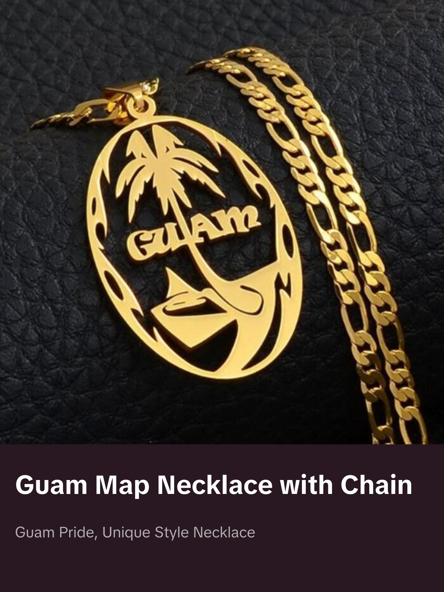 Guam Map Necklace, Flag, Jewelry, Pendant, Gifts, Earrings, Tshirt, Charm