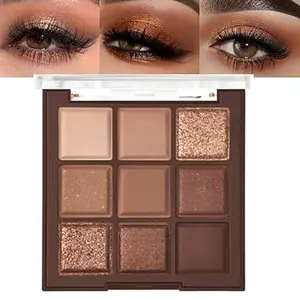 Neutral Brown Smokey Eye Shadow Palette,Rose Golden Bronze Cream Eyeshadow Palette Makeup,Natural Eyeshadow for Eyes Long Lasting Naturing-Looking