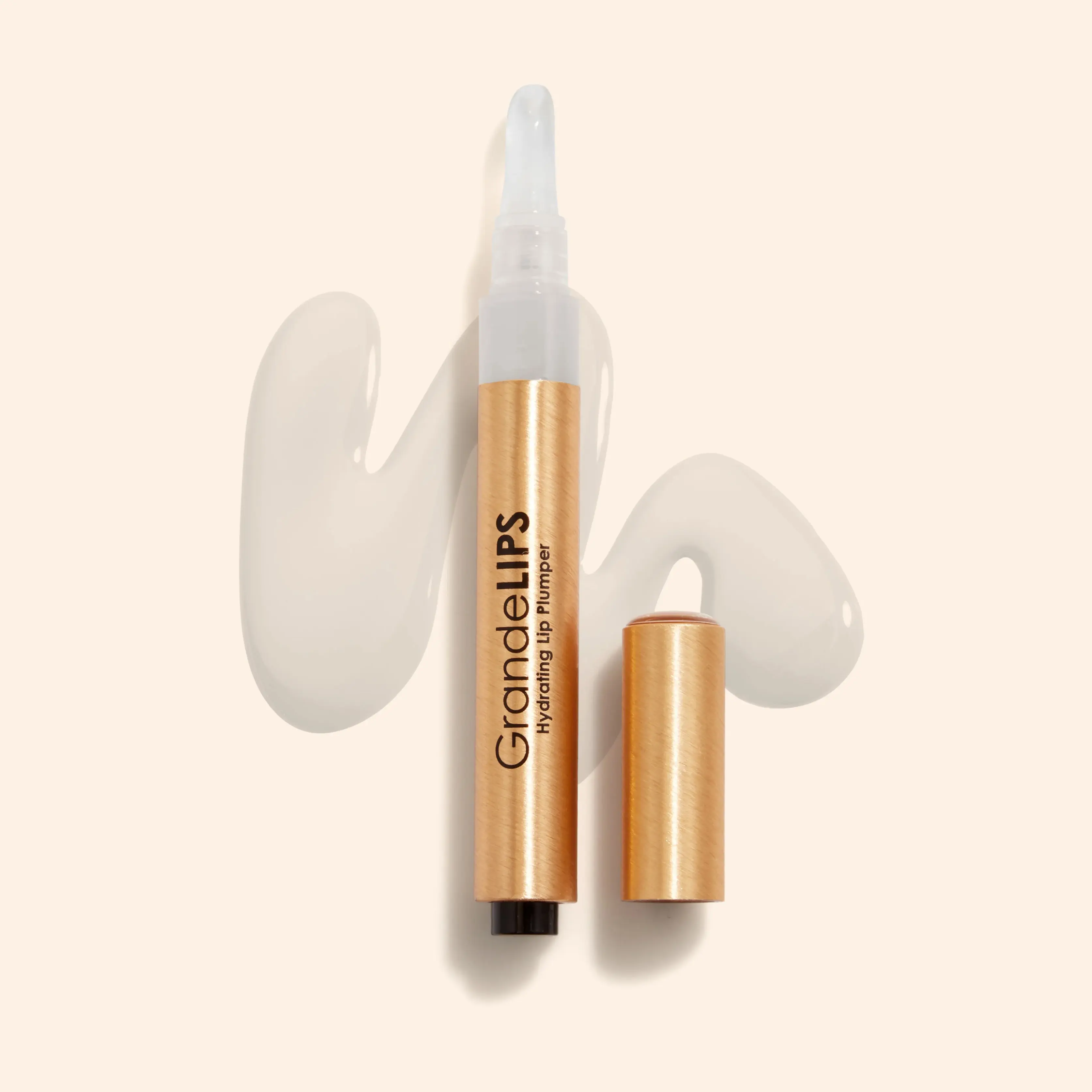 GrandeLIPS Hydrating Lip Plumper -Grande Cosmetics - with Volulip & Hyaluronic Acid for Instant Fuller Lips & Long-Term Moisture - Cruelty-Free Formula