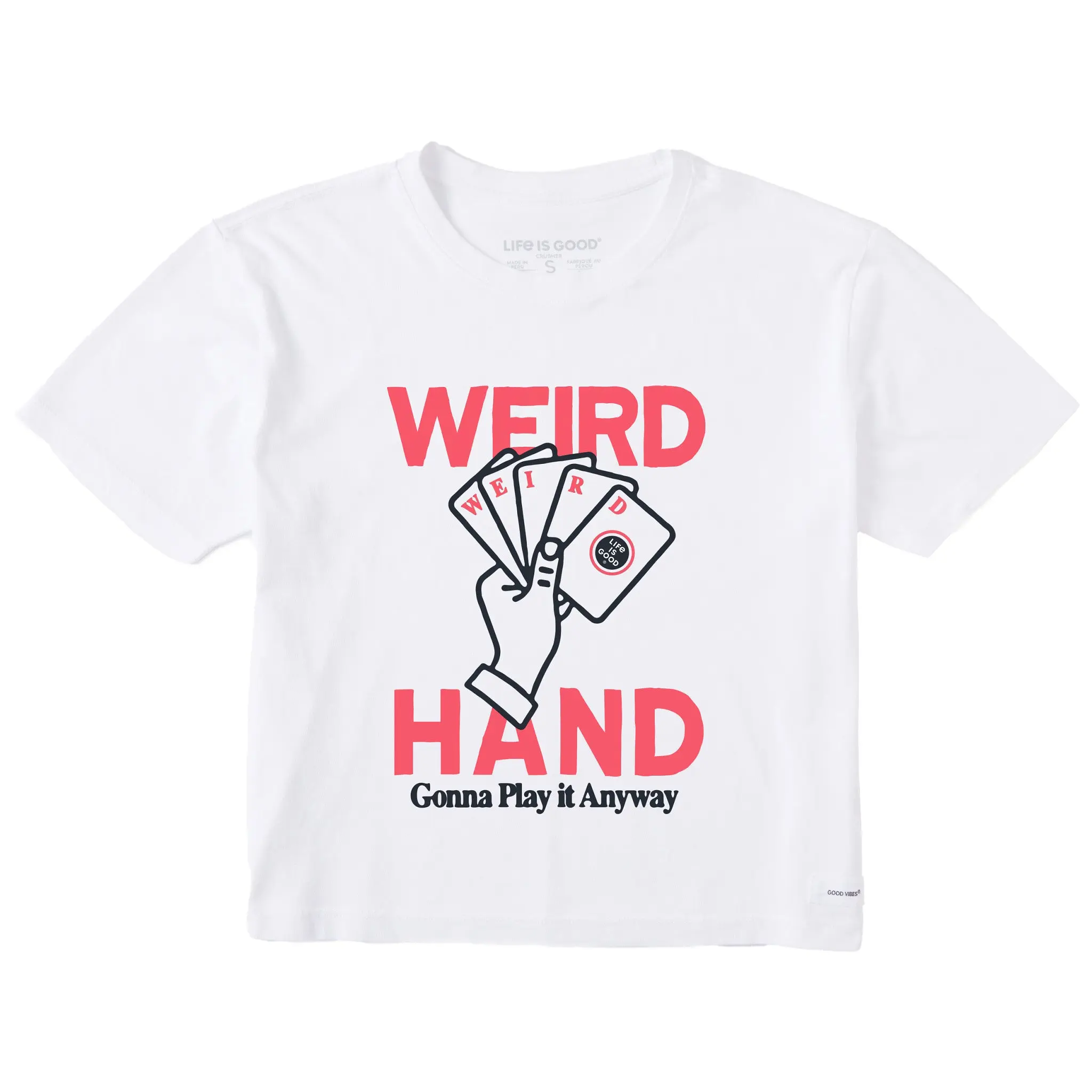 Women's Weird Hand Short Sleeve Crusher Boxy Tee